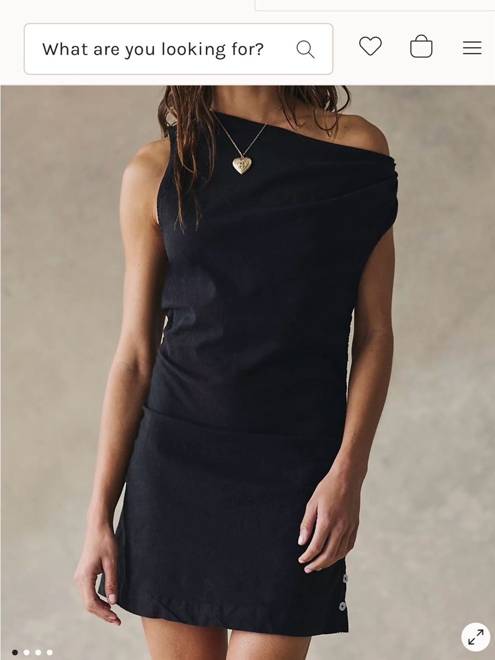 Free people linen mini dress. Never worn with tags.